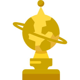 Golden globe icon
