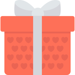 caja de regalo icono