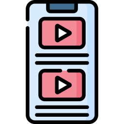 reproductor de video icono