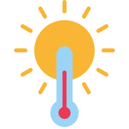 High temperatures icon