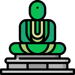 grote boeddha van kamakura icoon