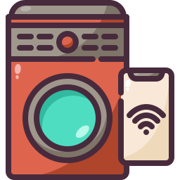 Smart washing machine icon