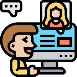 chat en línea icono