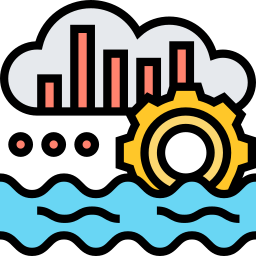 Data lake icon