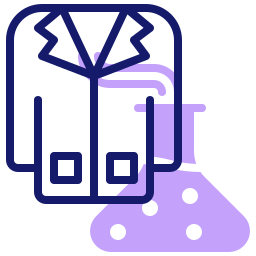 fartuch laboratoryjny ikona