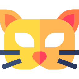masque de chat Icône