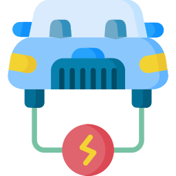 Electric car icon