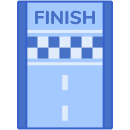 Finish line icon