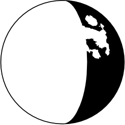 simbolo dell'interfaccia della fase lunare icona