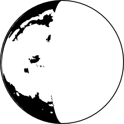 símbolo de fase lunar icono