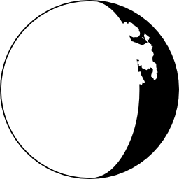 simbolo della fase lunare icona