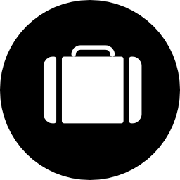 Briefcase in a circle icon