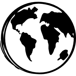 Эскиз земного шара иконка