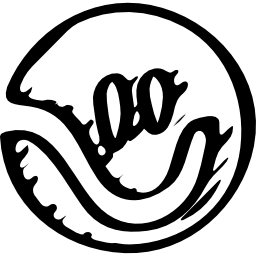 Friendster sketched social logo icon