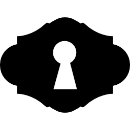 forma del buco della serratura icona