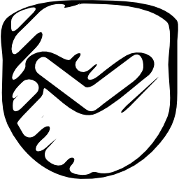 símbolo social de bolso Ícone