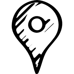 pin simbolo sociale abbozzato icona