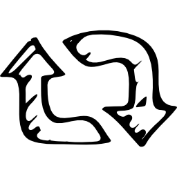 스케치 화살표 기호 새로 고침 icon