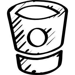 bitbucket skizzierte den umriss des sozialen logos icon