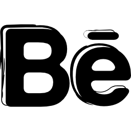 behance skizzierte soziales logo icon