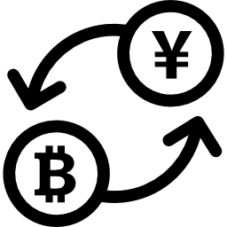Bitcoin exchange rate icon