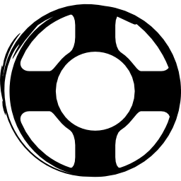 design simbolo sociale abbozzato galleggiante icona