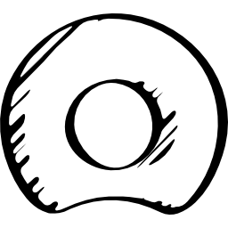 netog skizzierte das umriss-symbol des sozialen logos icon