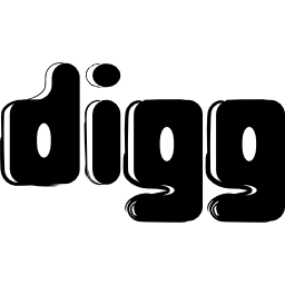 Digg sketched social logo symbol icon