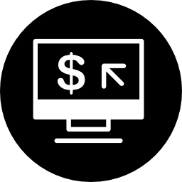コンピューターの現金インターフェイスのシンボル icon