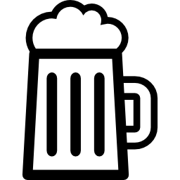 contorno del barattolo della bevanda della birra icona