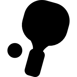 Ping pong silhouettes icon