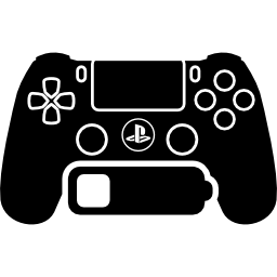 símbolo de estado de batería baja ps4 de la interfaz de control del juego icono