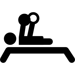Paralympic weightlifting silhouette icon