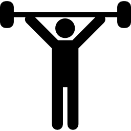 Weightlifting silhouette icon