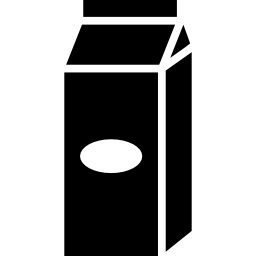 portabevande a forma di contenitore nero icona
