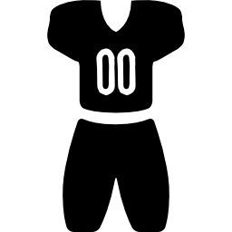 American football clothes icon