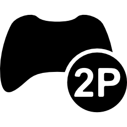 Two players game interface symbol icon