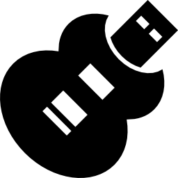 narzędzie usb w kształcie gitary ikona