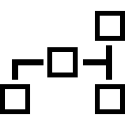 esquema de bloque empresarial icono