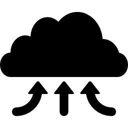 Transfer cloud interface symbol icon