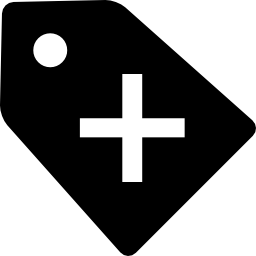 simbolo commerciale dell'interfaccia di sconti extra di un'etichetta con segno più icona