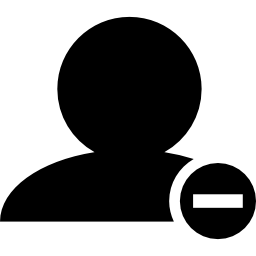 riduzione del simbolo dell'interfaccia delle persone icona