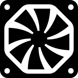Computer fan square tool icon