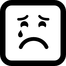 Печальное страдание плачет смайлик иконка