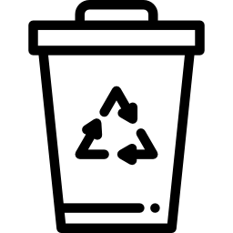 kosz do recyklingu ikona