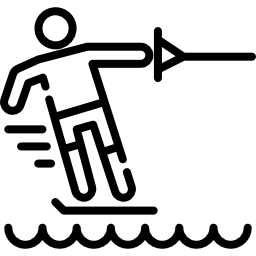 esquí acuático icono