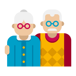 Бабушка и дедушка иконка