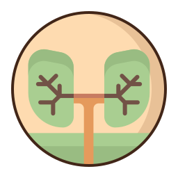 Lungs of the world icon