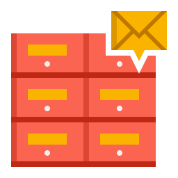 Postal box icon