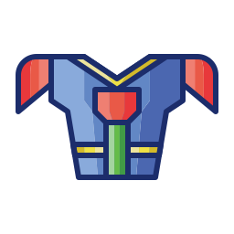 Shoulder pads icon